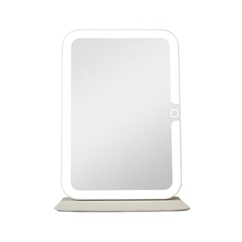 Καλλυντικό καθρέπτης με φωτισμό, φορητός και αναδιπλούμενος, πλαίσιο ABS, ανακλαστική επιφάνεια