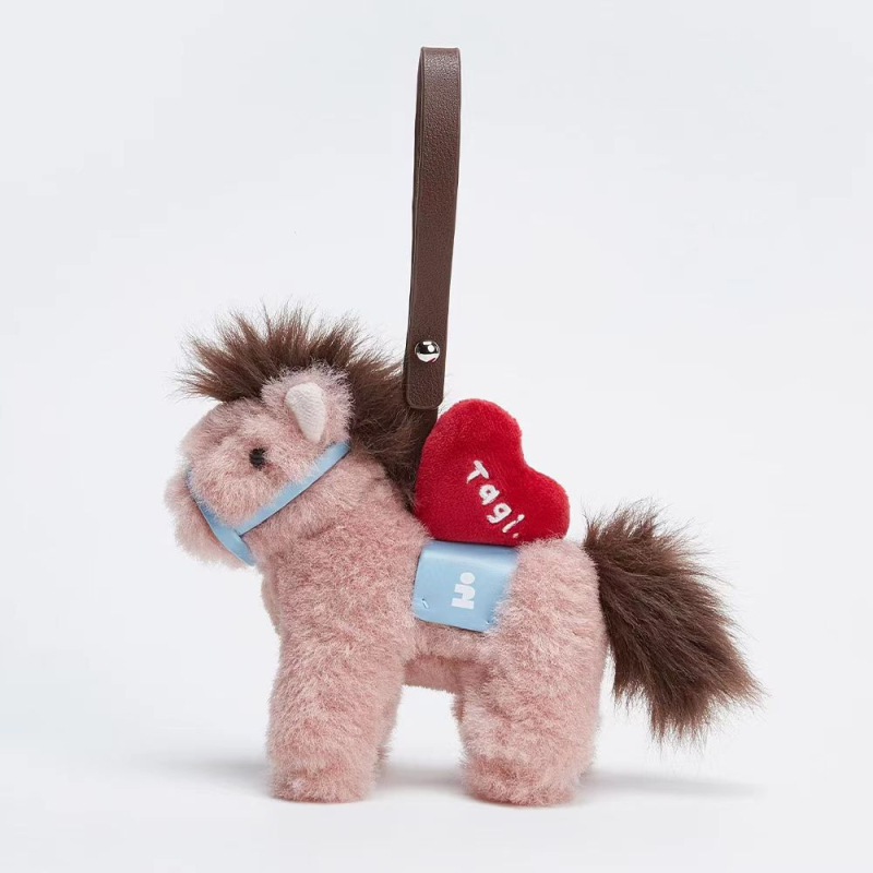 Висулка за чанта Little Horse Pendant 05 — вълнен плюш, карикатурен принт, декоративно украшение, пролет 2026, стил национален тренд