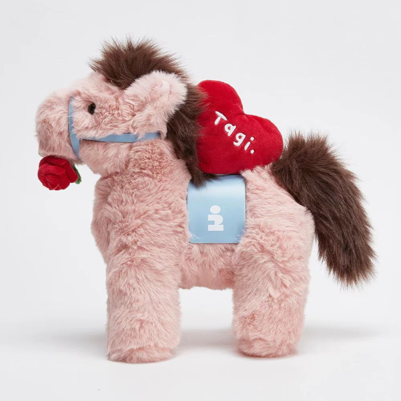 Висулка за чанта Little Horse Pendant 05 — вълнен плюш, карикатурен принт, декоративно украшение, пролет 2026, стил национален тренд