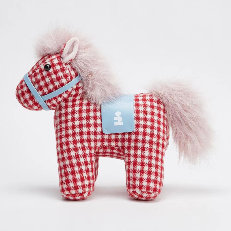 Висулка за чанта Little Horse Pendant 05 — вълнен плюш, карикатурен принт, декоративно украшение, пролет 2026, стил национален тренд