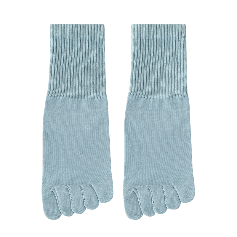 Ženske čarape s pet prstiju, do srednjeg lista, pamuk, protuklizne, upijaju znoj, sportski stil