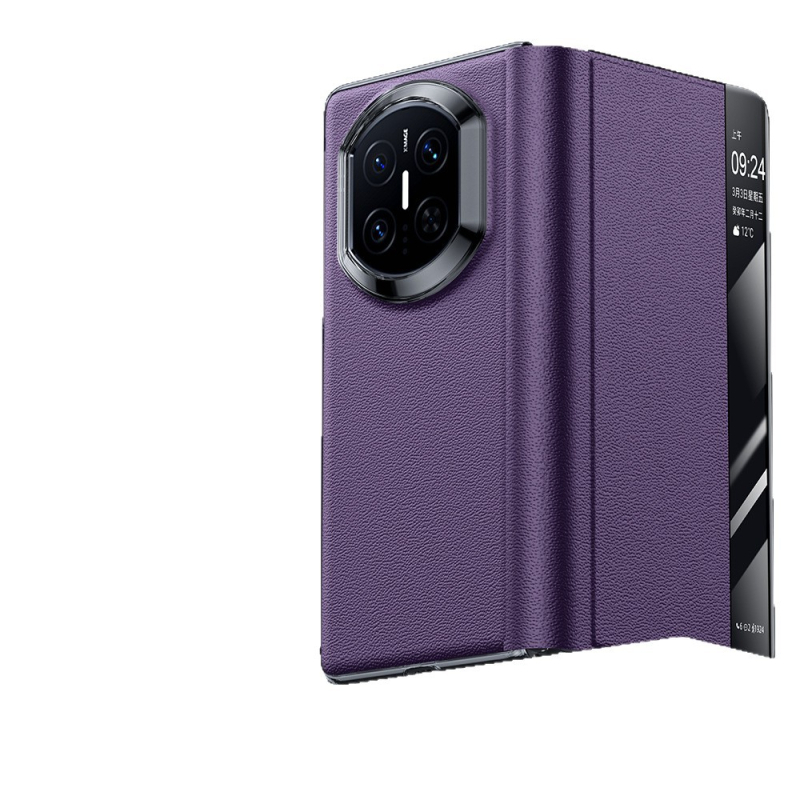 Kožený obal na Huawei Mate X7 s držiakom, Nappa textúra s dierkami, odvádzanie tepla