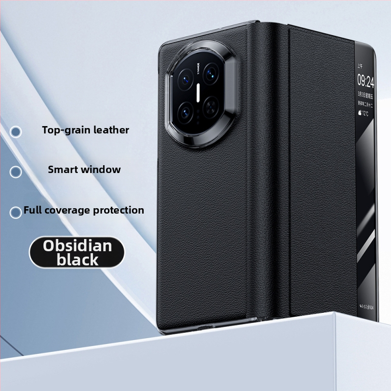 Kožený obal na Huawei Mate X7 s držiakom, Nappa textúra s dierkami, odvádzanie tepla