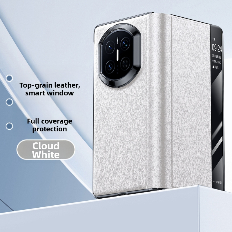 Kožený obal na Huawei Mate X7 s držiakom, Nappa textúra s dierkami, odvádzanie tepla