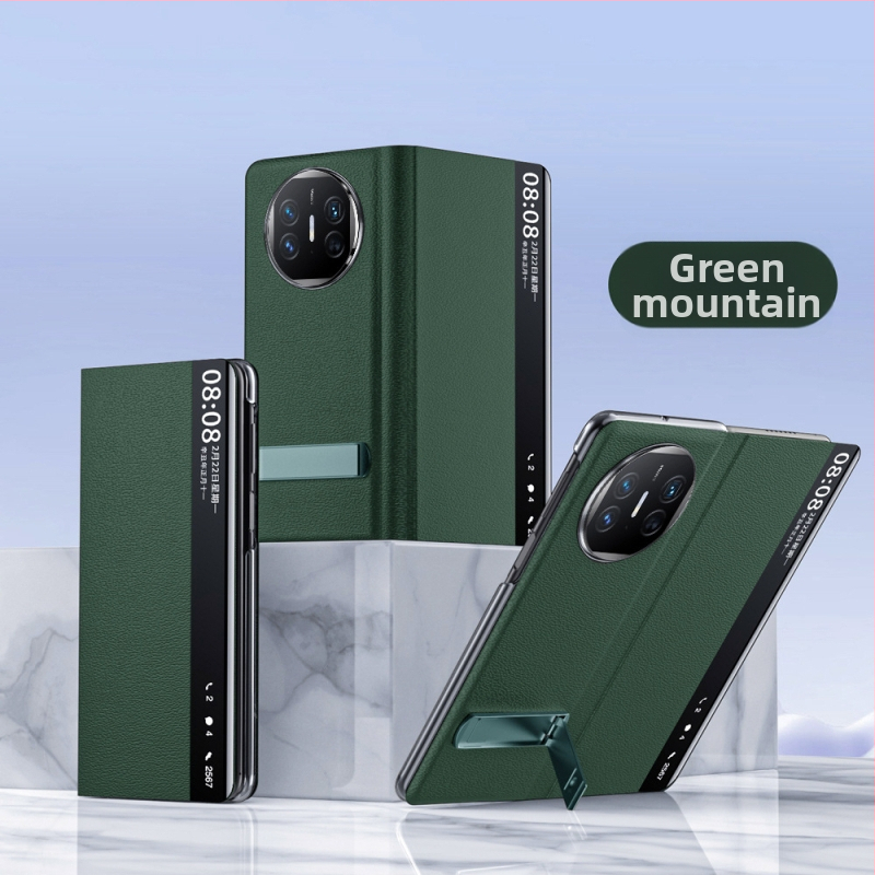 Kožený obal na Huawei Mate X7 s držiakom, Nappa textúra s dierkami, odvádzanie tepla