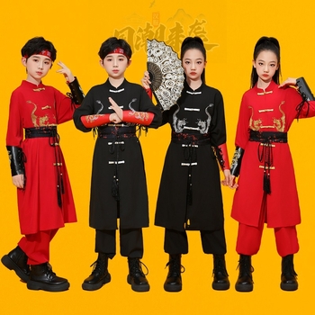 Kostim Dragon's Roar kineskog stila za folklorni ples, unisex, ravna tkanina, glavni sastav tkanine: Drugo, proljeće 2025