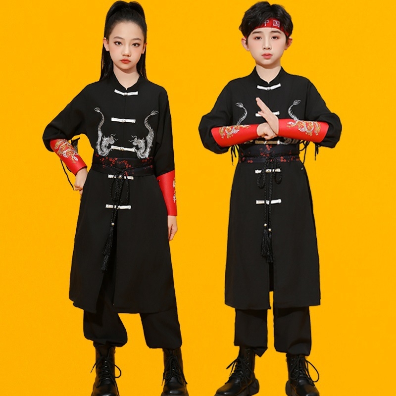 Kostim Dragon's Roar kineskog stila za folklorni ples, unisex, ravna tkanina, glavni sastav tkanine: Drugo, proljeće 2025