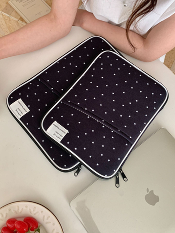 Plic pentru laptop LIFEHOHO – exterior poliester, căptușeală poliester, model geometric, unisex, lansare primăvara 2025