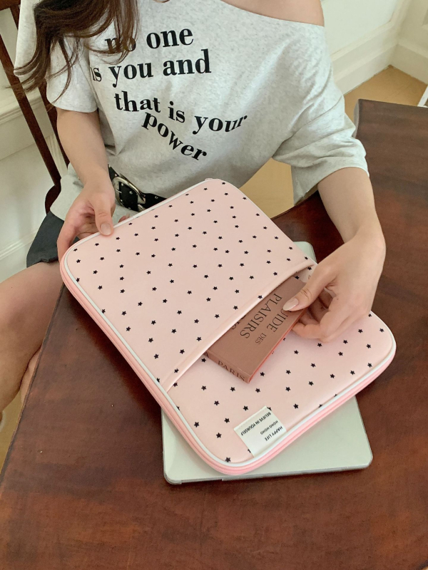 Plic pentru laptop LIFEHOHO – exterior poliester, căptușeală poliester, model geometric, unisex, lansare primăvara 2025