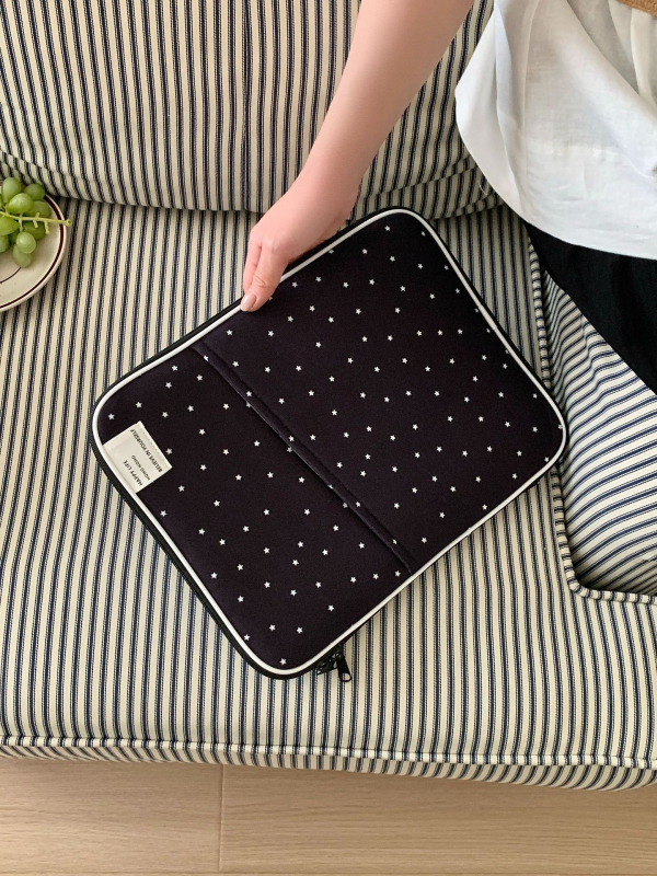 Plic pentru laptop LIFEHOHO – exterior poliester, căptușeală poliester, model geometric, unisex, lansare primăvara 2025