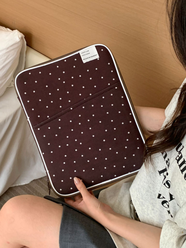 Plic pentru laptop LIFEHOHO – exterior poliester, căptușeală poliester, model geometric, unisex, lansare primăvara 2025