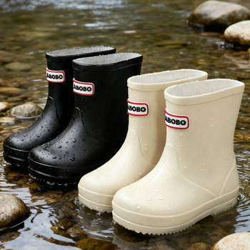 Dječje kišne čizme, PVC gornji dio, dizajn s niskim profilom, niski pet 1–3 cm, za sve sezone