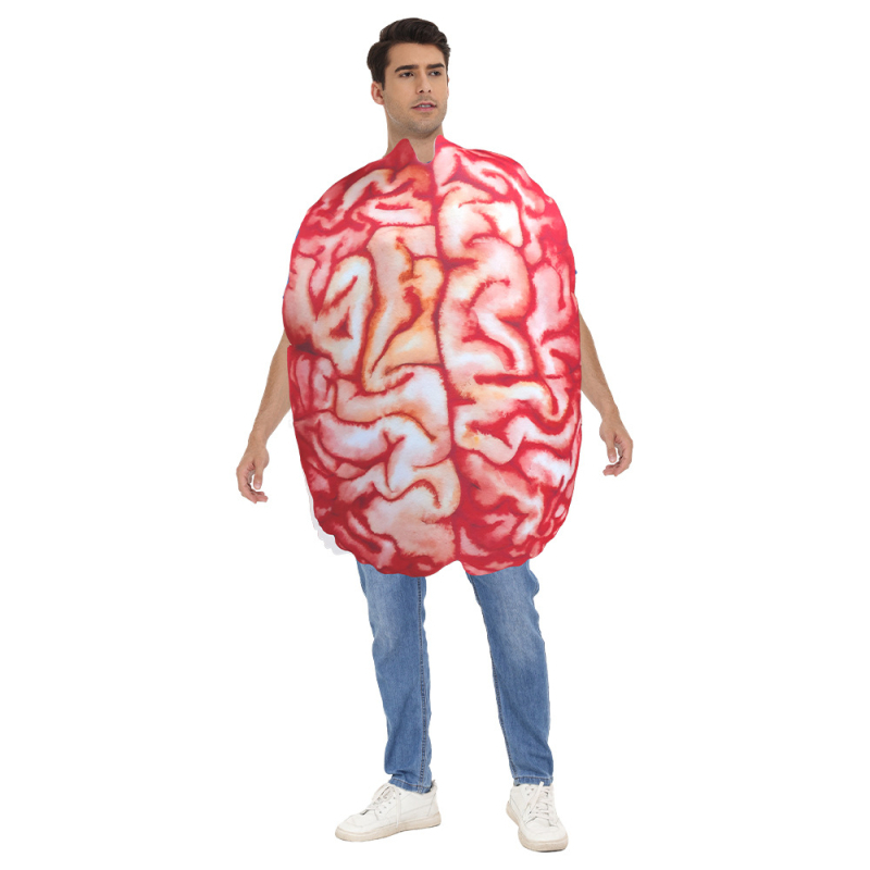 Kostim za Halloween za pozornicu s digitalnim printom na spužvastom materijalu, unisex, dizajn srca, Nademburg, jesen 2025