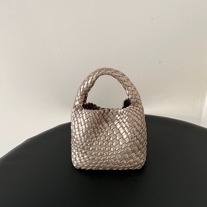 Ručna tkana PU crossbody torba za mobitel s unutarnjim džepom za mobitel i laminiranim džepom sa zatvaračem — ulični stil