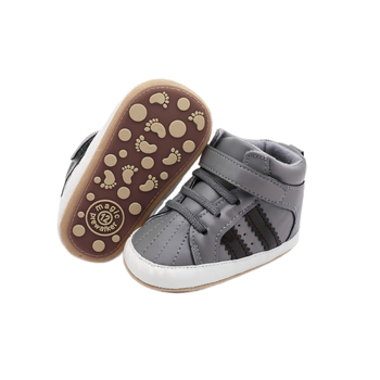 Cipele za bebe i malu djecu (12–36 mjeseci): gornji dio od umjetne PU, Velcro zatvarač, protuklizna i otporna potplat, visok gornji dio, sportski stil