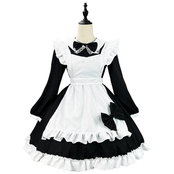 Kostim cosplay službenice s dugim rukavima, japanskog stila — Zi Xiao; unisex; za igre/anime uloge; poliester; glavni sadržaj materijala 100%