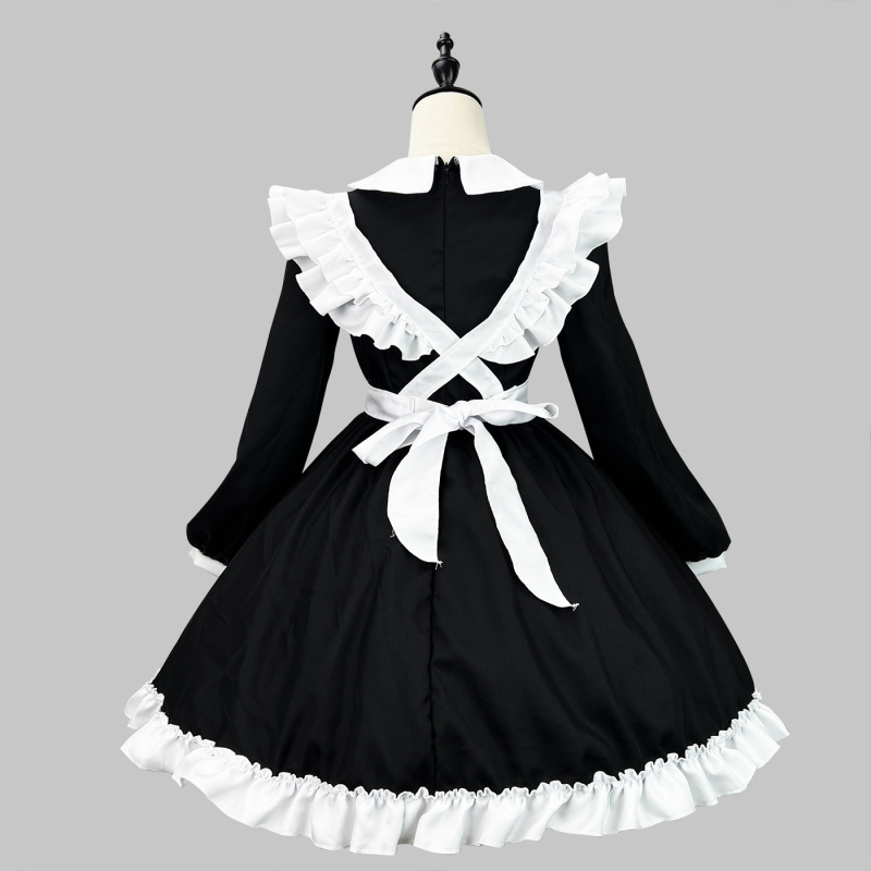 Kostim cosplay službenice s dugim rukavima, japanskog stila — Zi Xiao; unisex; za igre/anime uloge; poliester; glavni sadržaj materijala 100%