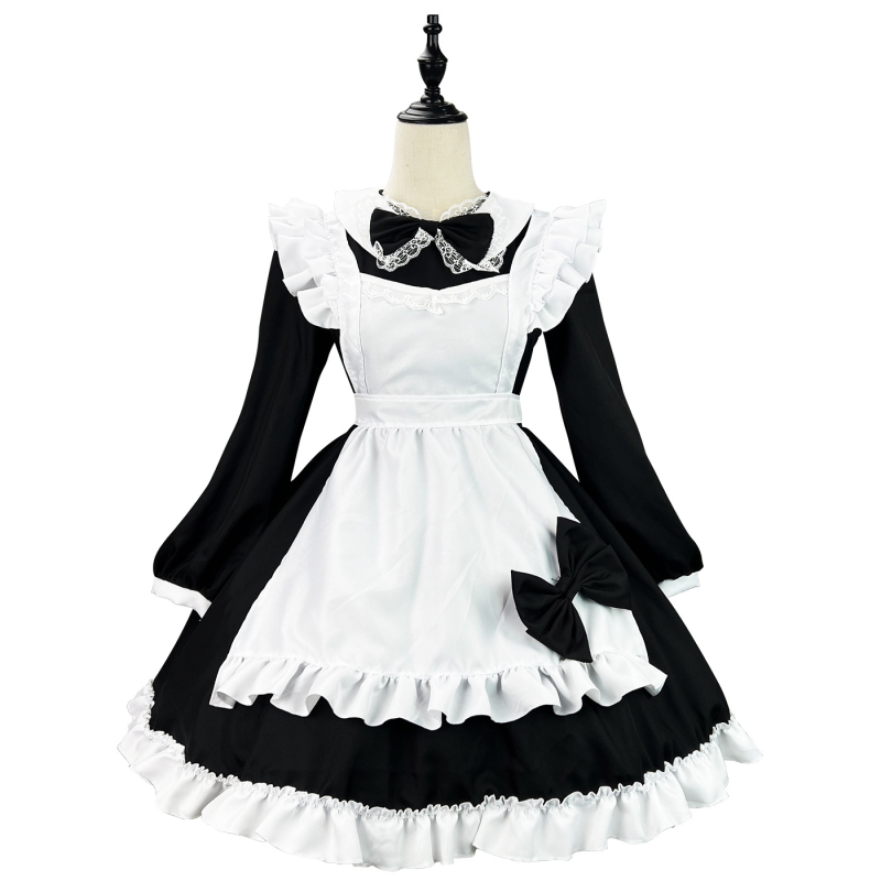Kostim cosplay službenice s dugim rukavima, japanskog stila — Zi Xiao; unisex; za igre/anime uloge; poliester; glavni sadržaj materijala 100%