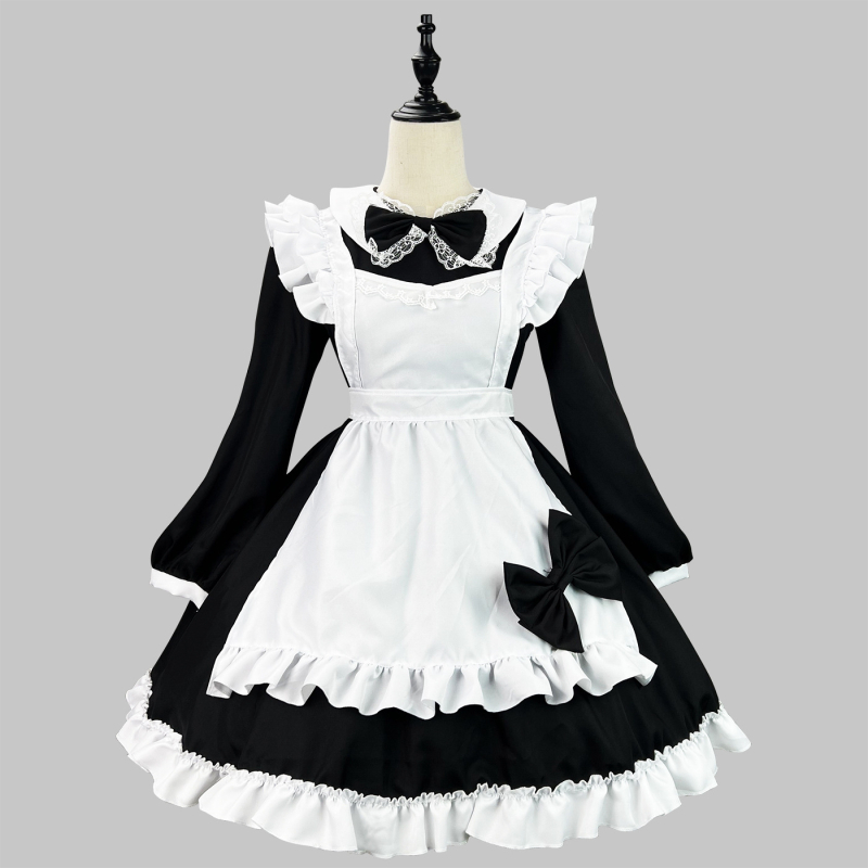 Kostim cosplay službenice s dugim rukavima, japanskog stila — Zi Xiao; unisex; za igre/anime uloge; poliester; glavni sadržaj materijala 100%