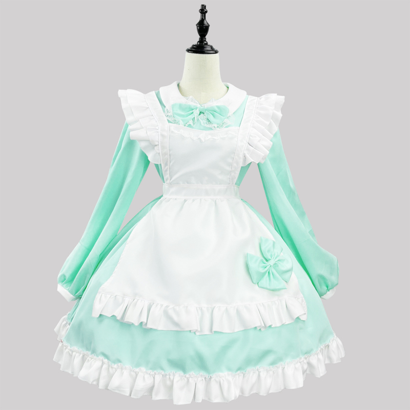 Kostim cosplay službenice s dugim rukavima, japanskog stila — Zi Xiao; unisex; za igre/anime uloge; poliester; glavni sadržaj materijala 100%