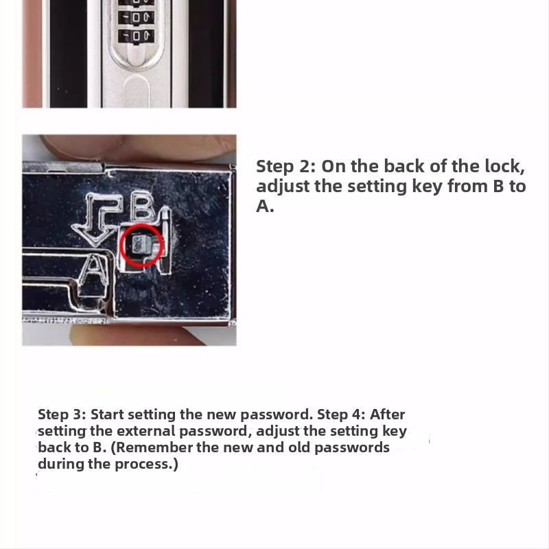 Zámok na batožinu s kódom – ABS materiál, vzor Ruža-Kľúč, TSA kompatibilný