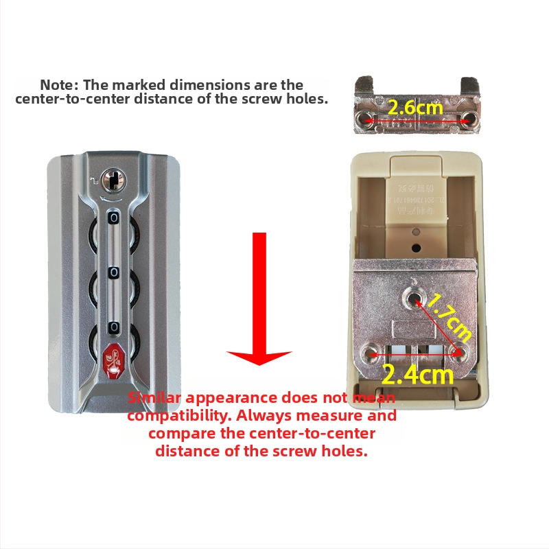 Zámok na batožinu s kódom – ABS materiál, vzor Ruža-Kľúč, TSA kompatibilný