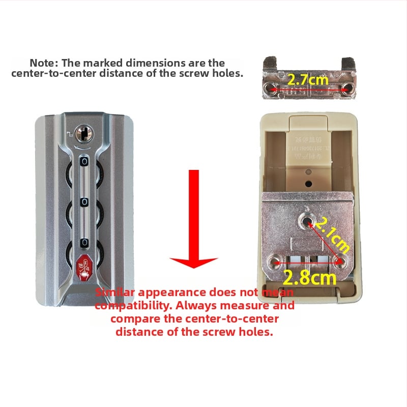 Κλειδαριά βαλίτσας με κωδικό – ABS, μοτίβο Ρόζ Κλειδί, TSA συμβατό