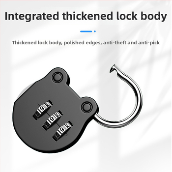 Brava s lozinkom, mini model od cinkove legure, XSMMS, za prtljagu, ruksak, ormar i vrata (Materijal: cinkova legura; Model: XSMMS; Kod: Cx-yh-xsmms)