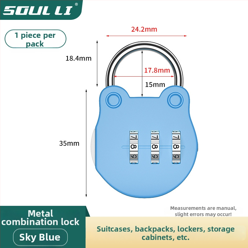 Brava s lozinkom, mini model od cinkove legure, XSMMS, za prtljagu, ruksak, ormar i vrata (Materijal: cinkova legura; Model: XSMMS; Kod: Cx-yh-xsmms)