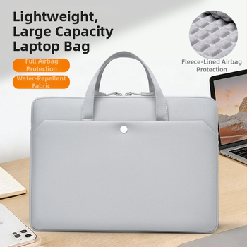 Taška na notebook s vzduchovou vankúšom, ultrakľahká, odolná voči opotrebeniu a nárazom; Oxford látka; dizajn pre ručné nosenie v štýle brašne; mestský minimalistický štýl