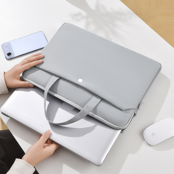 Taška na notebook s vzduchovou vankúšom, ultrakľahká, odolná voči opotrebeniu a nárazom; Oxford látka; dizajn pre ručné nosenie v štýle brašne; mestský minimalistický štýl