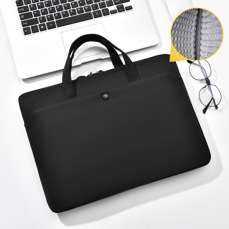 Taška na notebook s vzduchovou vankúšom, ultrakľahká, odolná voči opotrebeniu a nárazom; Oxford látka; dizajn pre ručné nosenie v štýle brašne; mestský minimalistický štýl