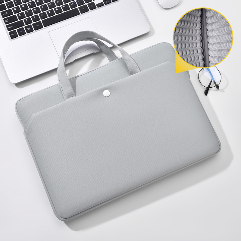 Taška na notebook s vzduchovou vankúšom, ultrakľahká, odolná voči opotrebeniu a nárazom; Oxford látka; dizajn pre ručné nosenie v štýle brašne; mestský minimalistický štýl