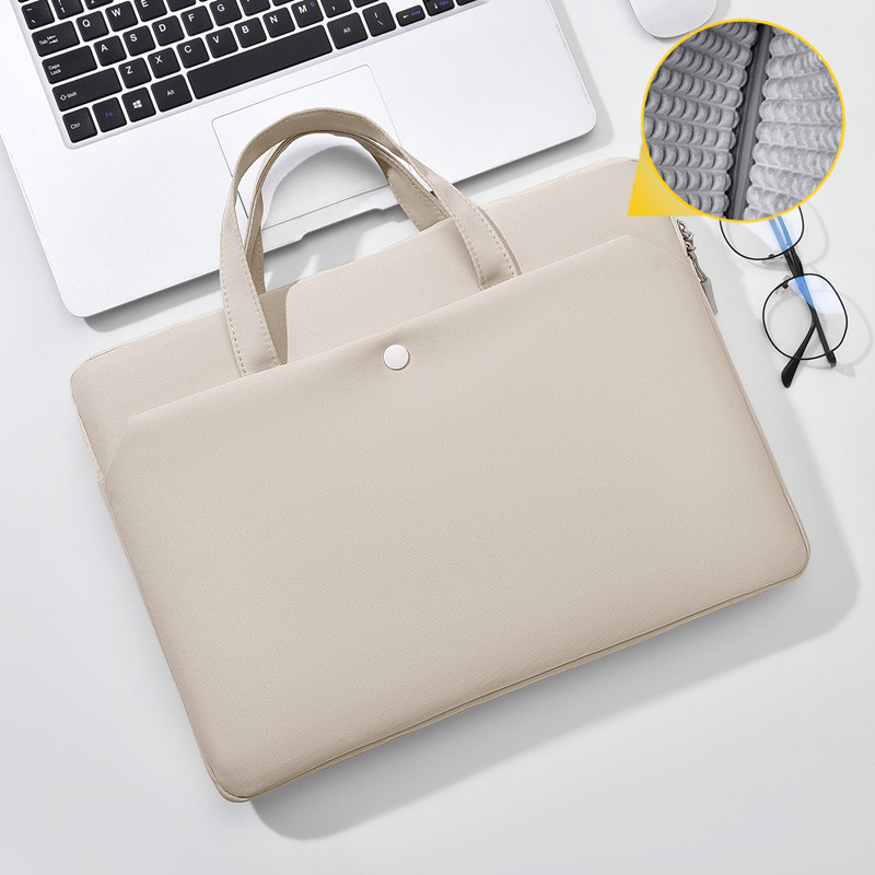Taška na notebook s vzduchovou vankúšom, ultrakľahká, odolná voči opotrebeniu a nárazom; Oxford látka; dizajn pre ručné nosenie v štýle brašne; mestský minimalistický štýl