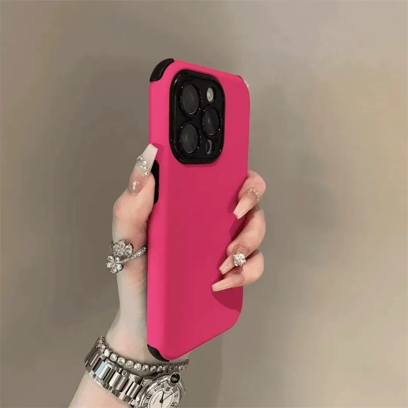 Chaohsi futrola za iPhone – PC materijal, otpornost na pad, sprej završna obrada, kompatibilno s iPhone 11–14