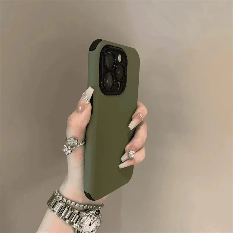 Chaohsi futrola za iPhone – PC materijal, otpornost na pad, sprej završna obrada, kompatibilno s iPhone 11–14