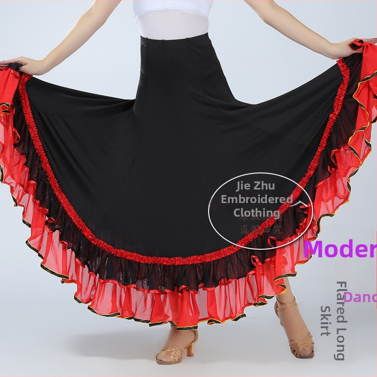 Suknja za standardni ples – 95% mliječno svila, 5% poliester; žena, proljeće 2026