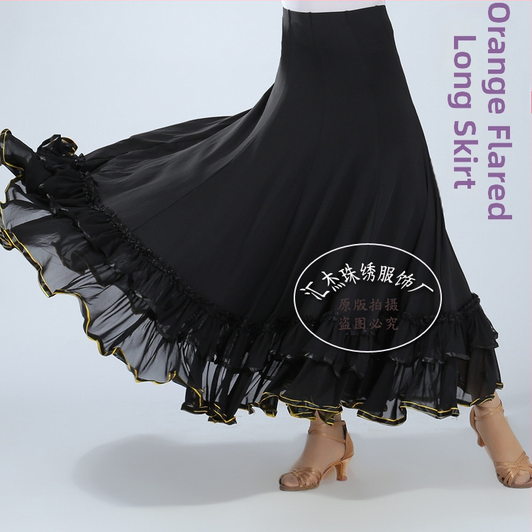 Suknja za standardni ples – 95% mliječno svila, 5% poliester; žena, proljeće 2026