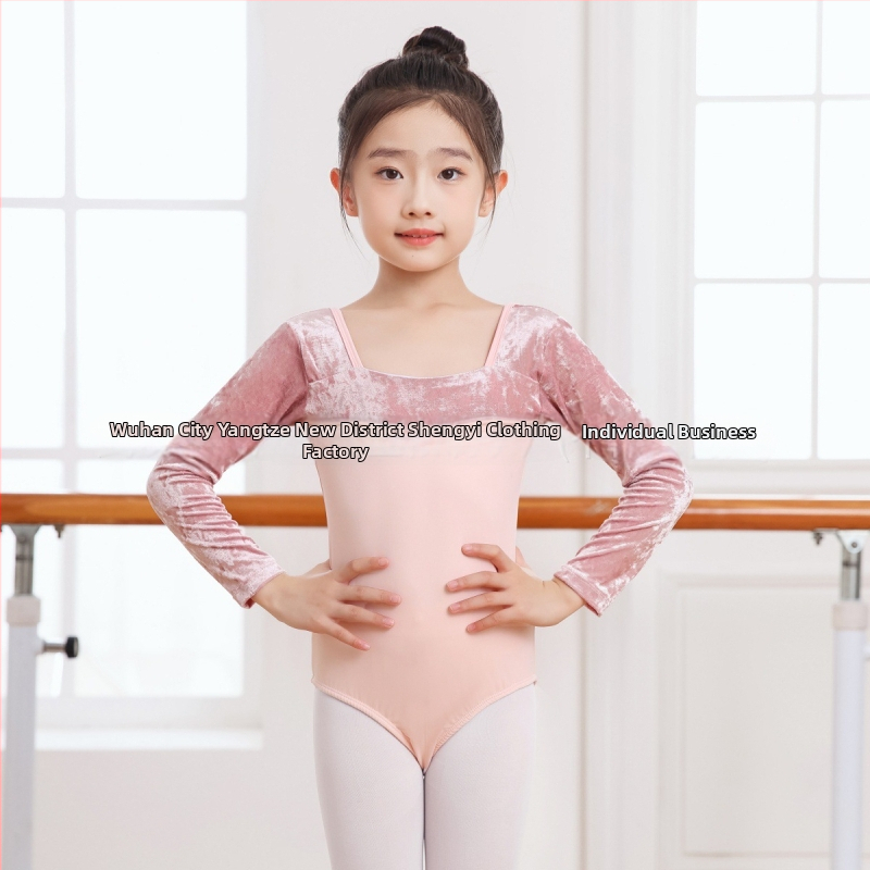 Gyerekeknek szóló színpadi táncruha, hosszú ujjú, nylon anyag, koreai etnikus stílus, 8 év feletti gyermekek számára