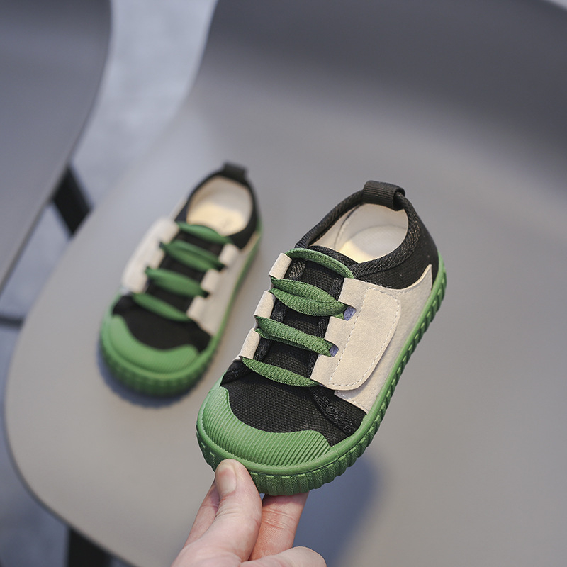 Παιδικά καμβά παπούτσια για βρέφη και νήπια – αναπνεύσιμα, με Velcro, σόλα καουτσούκ, unisex, 1–3 ετών