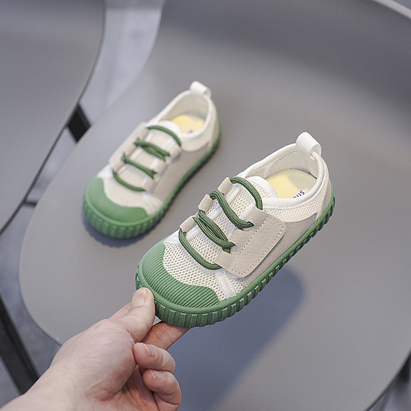 Παιδικά καμβά παπούτσια για βρέφη και νήπια – αναπνεύσιμα, με Velcro, σόλα καουτσούκ, unisex, 1–3 ετών