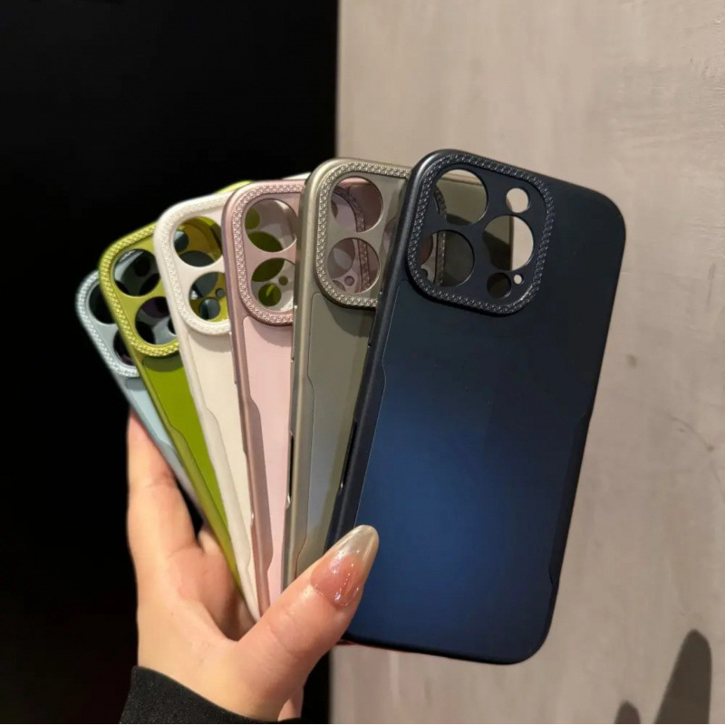 Kućište za iPhone 13/15/16/17 — mat završna obrada, dizajn uskog struka, materijal PC+TPU, otporno na udarce, otporno na trošenje, otporno na otiske prstiju