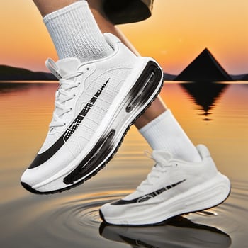 Pantofi de alergare pentru copii cu pernă de aer de 4-a generație, partea superioară din plasă respirabilă, placă de carbon, talpă din cauciuc – pentru băieți