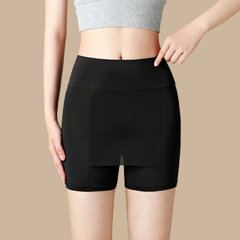 Șorți de siguranță din nailon pentru femei, respirabili, subțiri, lungime 3/4