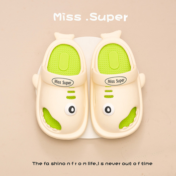 Papuci EVA perforați pentru copii (stil Baotou) – Unisex, confort zilnic, fără căptușe interioară