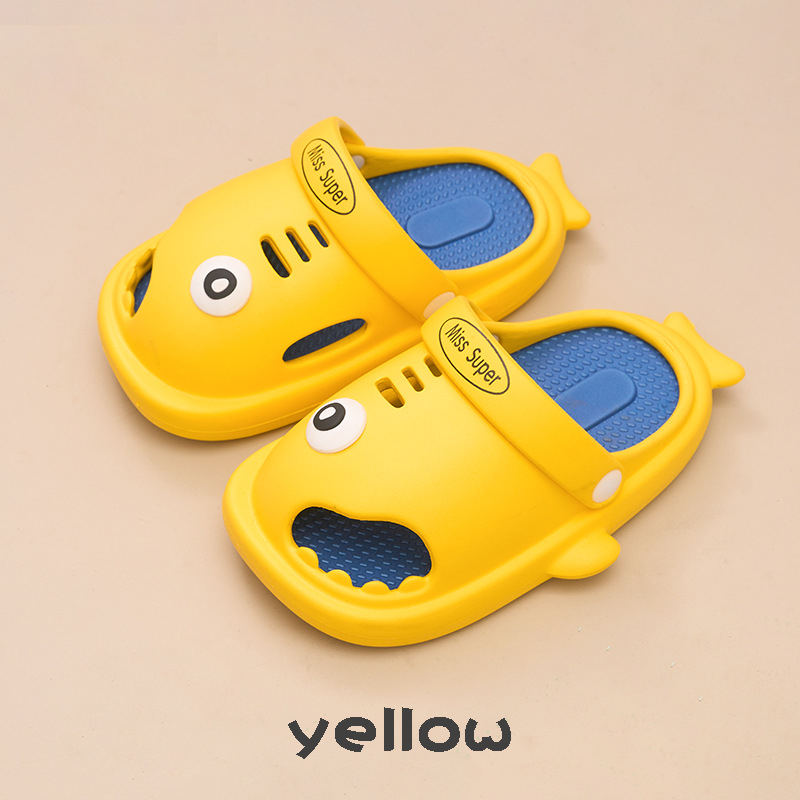 Papuci EVA perforați pentru copii (stil Baotou) – Unisex, confort zilnic, fără căptușe interioară