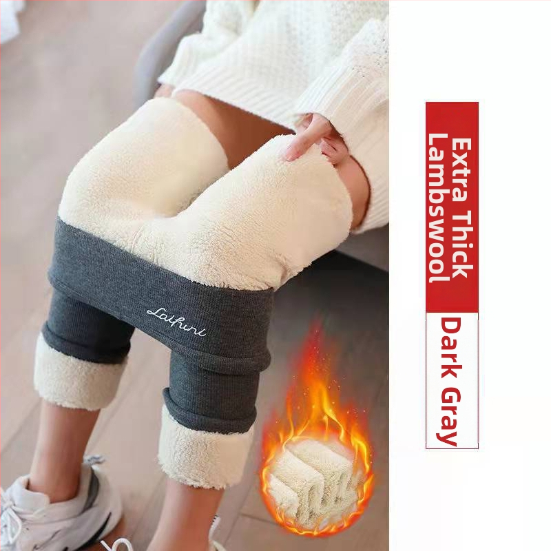 Colanți damă din tricot cu căptușeală fleece, talie înaltă, groși și calzi pentru iarnă, elasticitate ridicată