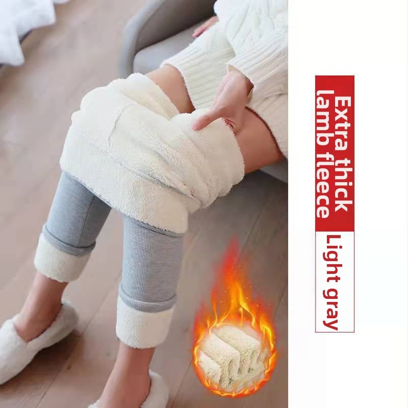 Colanți damă din tricot cu căptușeală fleece, talie înaltă, groși și calzi pentru iarnă, elasticitate ridicată