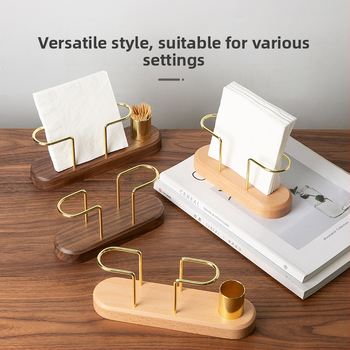 Držač papirnatih ubrusa od drveta, vertikalni dizajn, moderni minimalistički stil, višenamjenski (Materijal: drvo; Model: Solid Wood Model; Stil: moderni minimalistizam; Funkcija: višenamjenski)