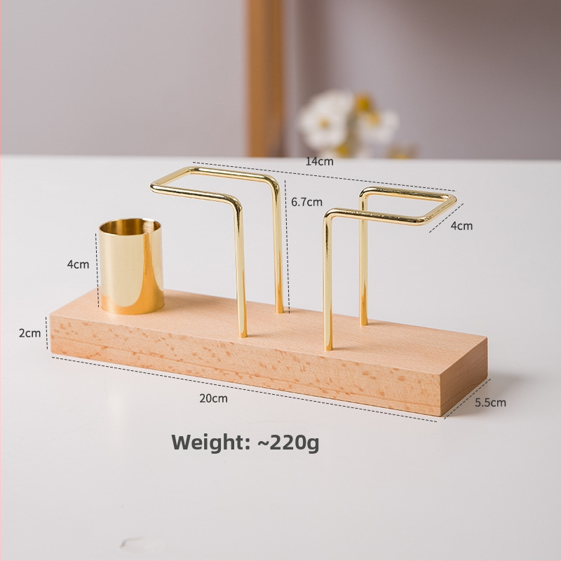 Držač papirnatih ubrusa od drveta, vertikalni dizajn, moderni minimalistički stil, višenamjenski (Materijal: drvo; Model: Solid Wood Model; Stil: moderni minimalistizam; Funkcija: višenamjenski)